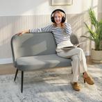 TRUUSK Moderne 2-zitsbank - Gestoffeerd met Fluweel - Metale, Huis en Inrichting, Verzenden, Nieuw