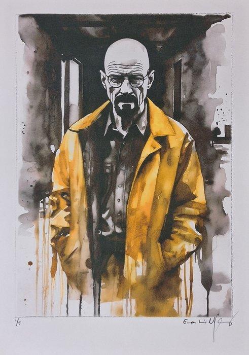 Breaking Bad - Walter White Heisenberg - watercolor, Verzamelen, Film en Tv
