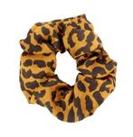 Scrunchie Haarelastiek Panter Print Oranje Bruin, Verzenden, Nieuw