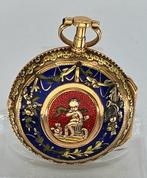 Pariser Juwelierarbeit - 18Kt. Goldspindeluhr - markelloses, Nieuw