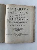 Jacob Cats - Gedichten, lof- en rouwgedichten en, Antiek en Kunst, Antiek | Boeken en Bijbels