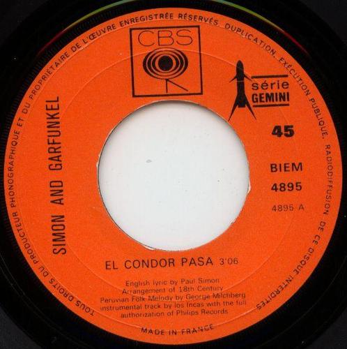 Single - Simon & Garfunkel - El Condor Pasa, Cd's en Dvd's, Vinyl | Overige Vinyl, Zo goed als nieuw, Verzenden