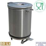 RVS waterdichte vuilnisbak ø39xh61,5 cm, Verzenden, Nieuw in verpakking