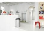 Brabantia Touch Bin Prullenbak - 60 liter - Matt Steel, Verzenden, Zo goed als nieuw