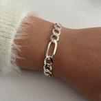 Zilveren figaro schakel armband 10 mm, Verzenden, Nieuw, Zilver
