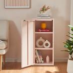 Metalen kast Burlöv 88x40x35 cm roze [en.casa], Verzenden, Nieuw in verpakking