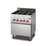 Gastro M 650 gasfornuis met 4 branders en oven 65/70 CFG, Verzenden, Nieuw in verpakking