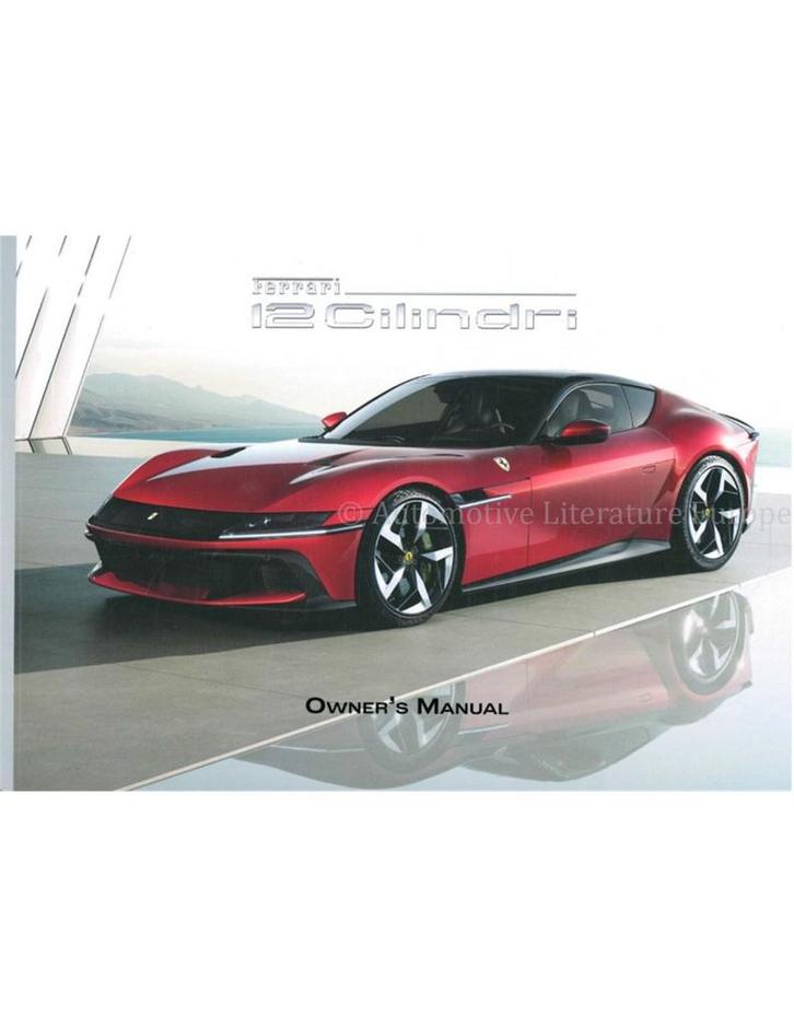 2025 FERRARI 12 CILINDRI INSTRUCTIEBOEKJE ENGELS, Auto diversen, Handleidingen en Instructieboekjes