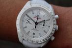 Omega Speedmaster White side of the moon 08/2024, Sieraden, Tassen en Uiterlijk, Horloges | Heren, Overige materialen, Leer, Polshorloge