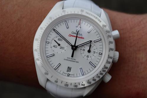 Omega Speedmaster White side of the moon 08/2024, Sieraden, Tassen en Uiterlijk, Horloges | Heren, Leer, Nieuw, Overige materialen