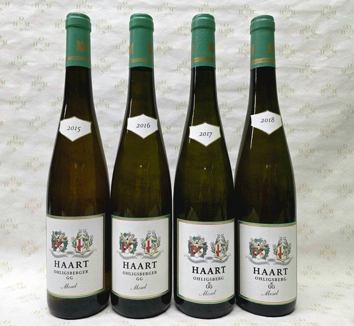 2015 & 2016 & 2017 & 2018 Quatro of GGs - Weingut Haart -, Verzamelen, Wijnen