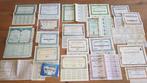 Azië. 21 historische Aziatische aandelen, 1893-1948, Postzegels en Munten