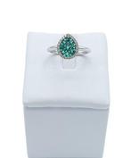 Donna Oro - Ring - 18 karaat Witgoud -  0.51 tw. Smaragd -, Sieraden, Tassen en Uiterlijk, Antieke sieraden
