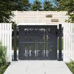 vidaXL Poort met bamboe-ontwerp 105x105 cm staal, Verzenden, Nieuw