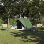 vidaXL Camping Tent Groen 275 x 230 x 140 cm Polyester, Caravans en Kamperen, Verzenden, Nieuw