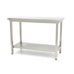 Werktafel rvs - 160 x 60 cm - Verstelbare Hoogte - met, Verzenden, Nieuw in verpakking, RVS Meubilair