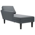 vidaXL Chaise longue met kussen&rechterarmleuning fluweel, Verzenden, Nieuw