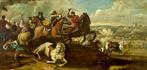 Scuola fiamminga (XIX) - Scena di Battaglia a cavallo
