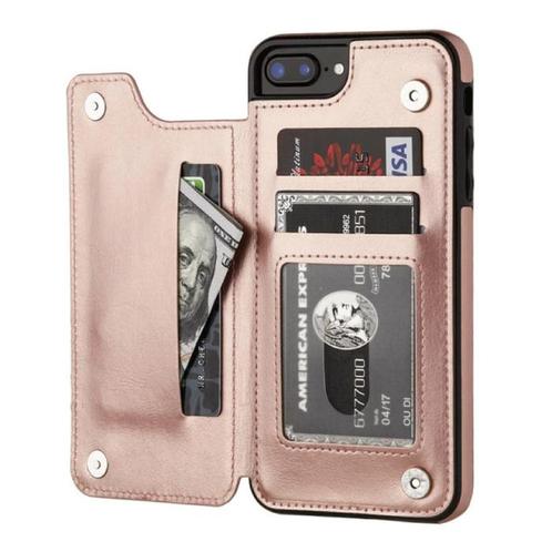 Retro iPhone SE (2020) Leren Flip Case Portefeuille - Wallet, Telecommunicatie, Mobiele telefoons | Hoesjes en Frontjes | Apple iPhone