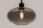 Rietveld Hanglampen - Zwart, Grijs - Glas, Metaal, Huis en Inrichting, Lampen | Hanglampen, Verzenden, Nieuw
