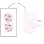 Benson Horizontale stopcontactsplitter - 2 weg - met rand..., Doe-het-zelf en Verbouw, Elektra en Kabels, Ophalen of Verzenden