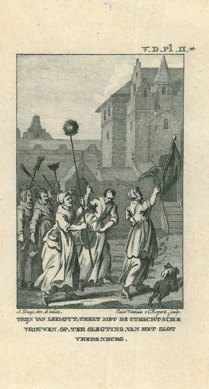 Historische prent van Utrecht, Antiek en Kunst, Kunst | Etsen en Gravures