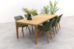 Hartman Sophie Green/Teak / Liam tuinset - 240x100 cm., Nieuw, Tuinset, Hout, Verzenden