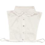 Wit los blouse kraagje met strik - losse blouse kraagjes.nl, Verzenden, Wit, Maat 42/44 (L), Nieuw