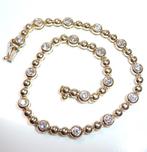Armband - 14 karaat Geel goud - 1.40ct. tw. Diamant, Sieraden, Tassen en Uiterlijk, Armbanden, Nieuw