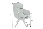 Draaibare retro stoel BIG GEORGE groen met armleuningen en, Huis en Inrichting, Stoelen, Ophalen of Verzenden, Nieuw
