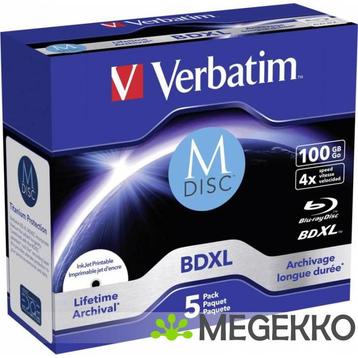 Verbatim BD-R Blu-Ray 100GB 4x 5st. MDISC beschikbaar voor biedingen
