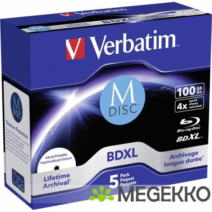 Verbatim BD-R Blu-Ray 100GB 4x 5st. MDISC, Cd's en Dvd's, Blu-ray, Verzenden