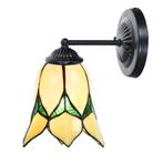 Tiffany wandlamp zwart met Lovely Flower Yellow, Verzenden, Nieuw