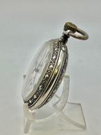 Ancre Ligne Droite . Argento . Quadrante floreale . 1900 -, Sieraden, Tassen en Uiterlijk, Nieuw