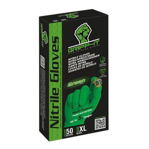 Gripp-It Nitril Handschoen Groen Maat XL Doos 50st, Doe-het-zelf en Verbouw, Overige Doe-het-zelf en Verbouw, Nieuw, Verzenden