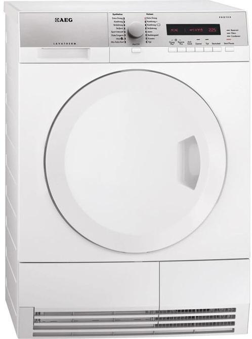 Megastore: AEG T75373NAH Warmtepompdroger, Witgoed en Apparatuur, Wasdrogers, Gebruikt, Voorlader, Energieklasse A of zuiniger