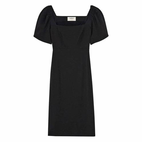 Ba&sh • zwarte midi jurk Romea • XS (0), Kleding | Dames, Jurken, Zwart, Nieuw, Maat 34 (XS) of kleiner, Verzenden