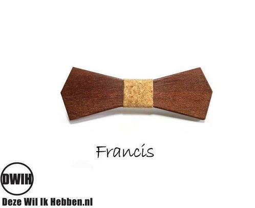 Houten strik: Francis, Kleding | Heren, Stropdassen, Verzenden