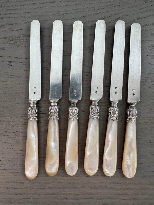 Bestekset voor 12 personen (6) - .950 zilver, Antiek en Kunst, Antiek | Goud en Zilver