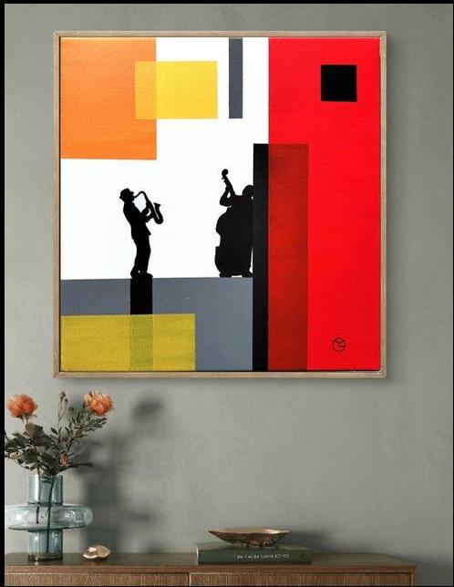 Giò Mondelli - Lorchestrina, Antiek en Kunst, Kunst | Schilderijen | Modern