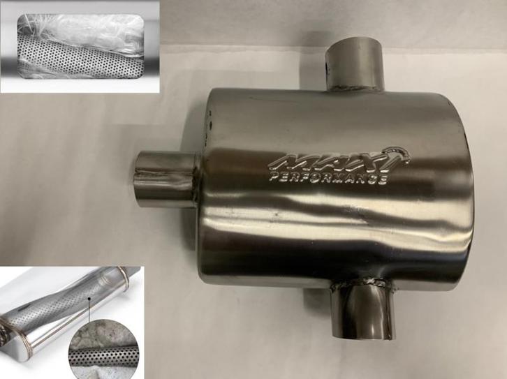 MAX Ultra Straight Flo Performance rvs uitlaat demper 2,5, Auto-onderdelen, Overige Auto-onderdelen, Nieuw, Ophalen of Verzenden