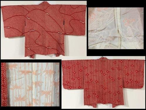 Set van 2 / SHIBORI / Japanse Vintage Kimono  HAORI jas -, Antiek en Kunst, Antiek | Overige Antiek