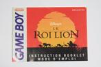 The Lion King (Le Roi Lion)(Manual) (GameBoy Manuals), Spelcomputers en Games, Gebruikt, Ophalen of Verzenden