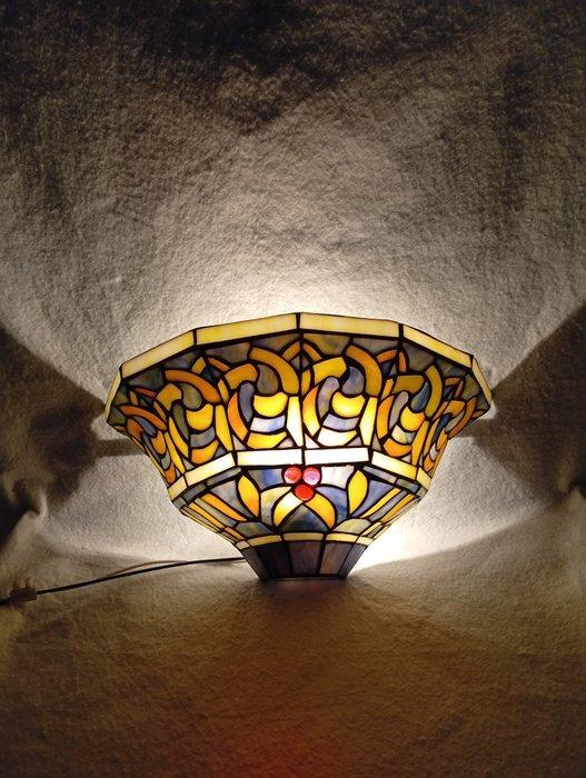 Wandlamp - Glas, Messing, Pasta de vidro -, Antiek en Kunst, Kunst | Designobjecten