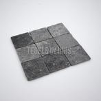 Vloertegel pierre hardsteen grijs 10x10cm getrommeld, Doe-het-zelf en Verbouw, Nieuw, Keramiek, Ophalen of Verzenden, Vloertegels