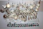 Kerstballen (40) - 40 oude zilveren kerstballen - Glas, Diversen, Kerst, Nieuw