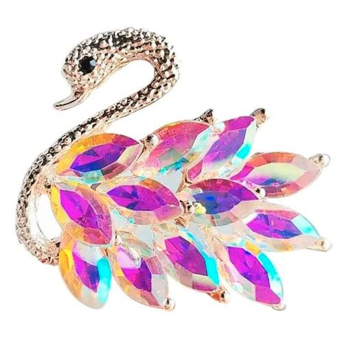 Fako Bijoux® - Broche - Zwaan - 40x36mm - Goudkleurig -, Sieraden, Tassen en Uiterlijk, Broches, Verzenden