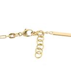Gouden Figaro schakel armband | 20 cm - 22 cm (verstelbaar), Ophalen of Verzenden, Gebruikt, Overige kleuren, Goud