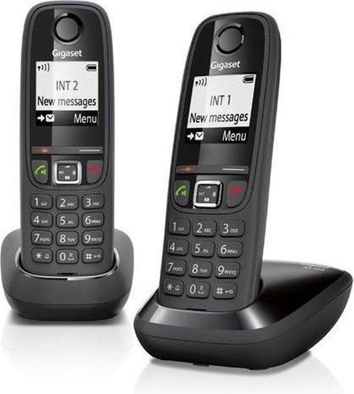 Gigaset AS405 - Duo DECT telefoon - Zwart, Telecommunicatie, Vaste telefoons | Handsets en Draadloos, Verzenden
