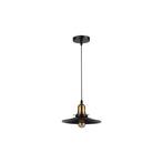 Hanglamp | Loft | 1-lichts | E27 | Zwart + Goud, Huis en Inrichting, Ophalen of Verzenden, Nieuw, Metaal, Minder dan 50 cm